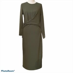 Gibson & Latimer Twist Front Stretch Crepe Dress